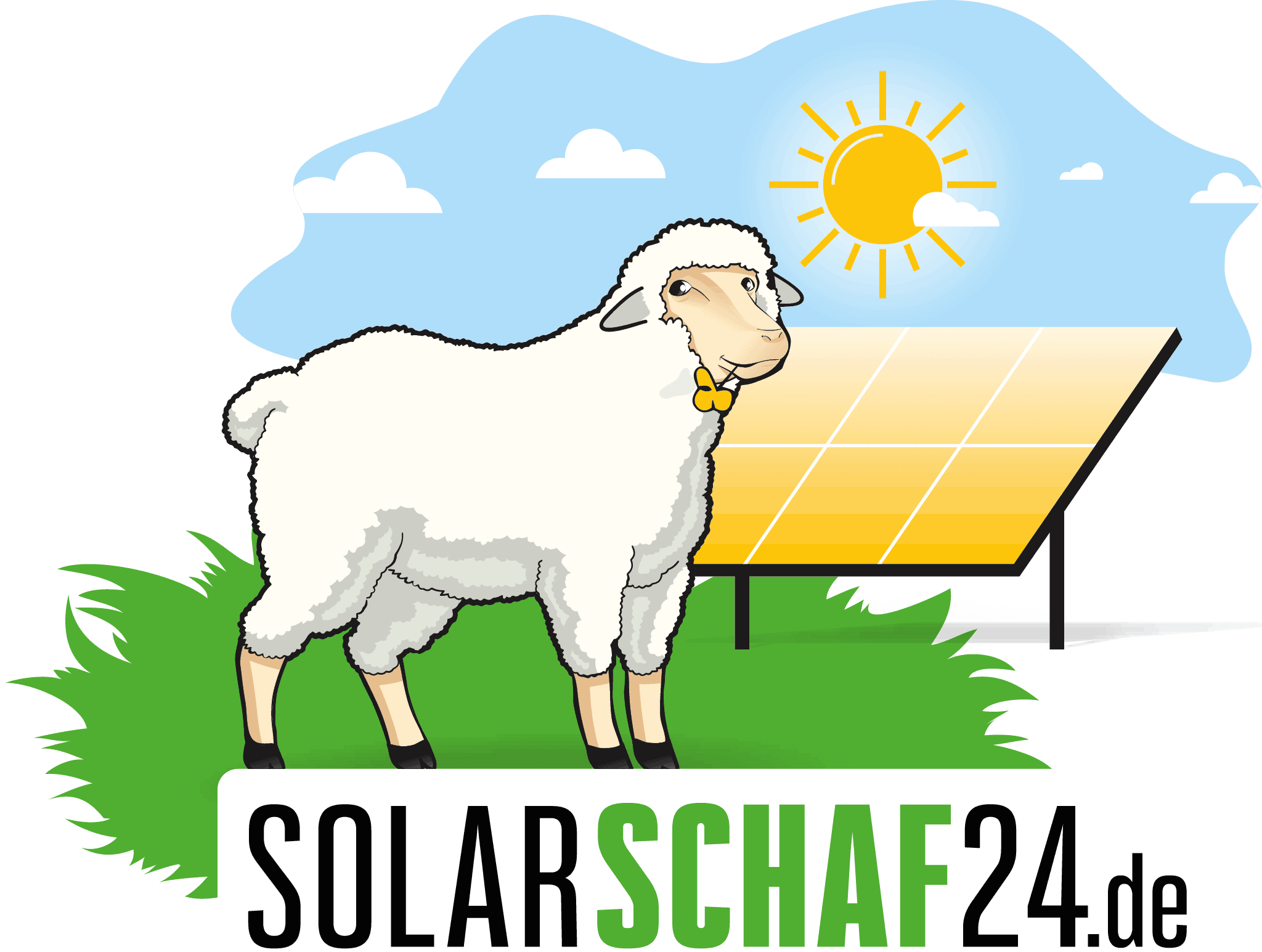 Solarschaf24.de - Grasmahd, Schafbeweidung für Solarmodule