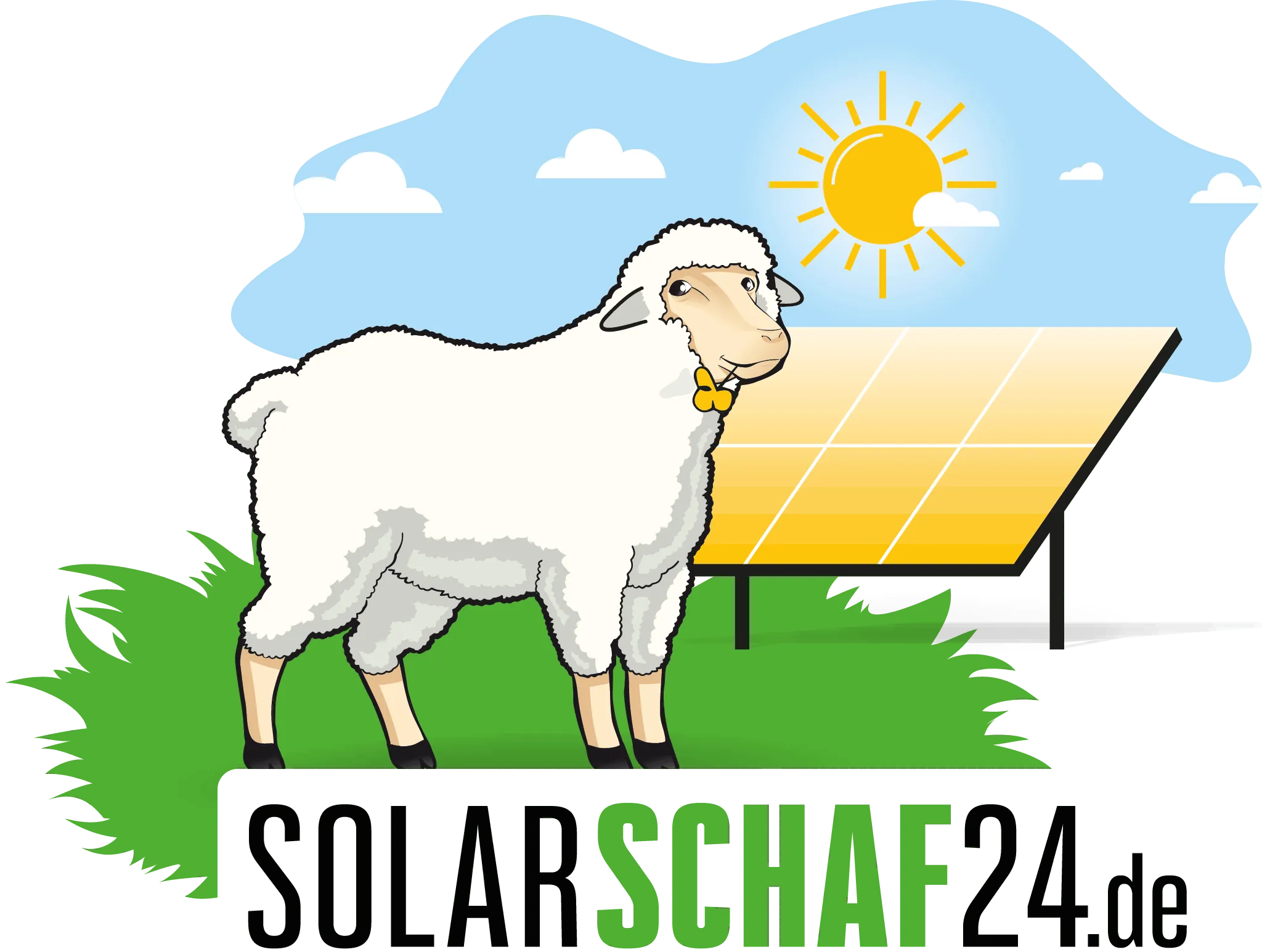 Solarschaf24.de - Grasmahd, Schafbeweidung für Solarmodule